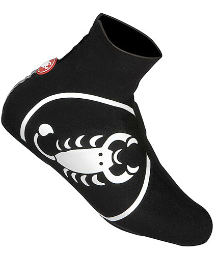 2014 Castelli Copriscarpe Ciclismo Nero e Verde